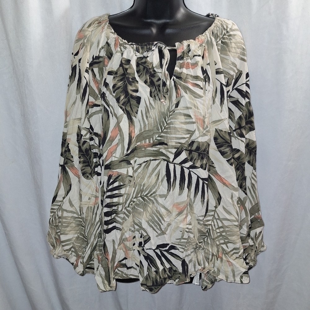 Old navy printed blouse XXL